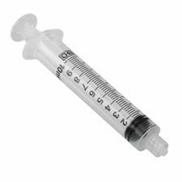 WELLER SYRINGE 10 CC CALIBRATED 15 PACK