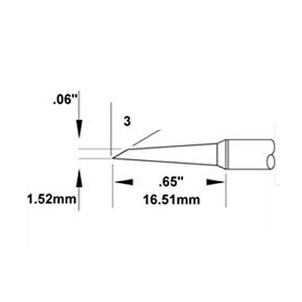 METCAL SMTC-1167 - PUNTA FETTA DI SALAME 1.52 MM