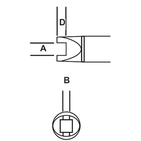 METCAL SMTC-001 - PUNTA BIFORCUTA CHIP 0805 -