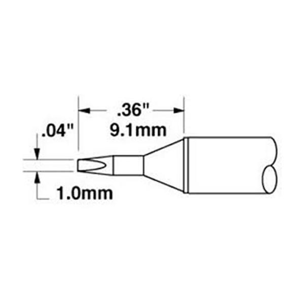 METCAL STTC-125 - PUNTA A CACCIAVITE 1.0 MM -