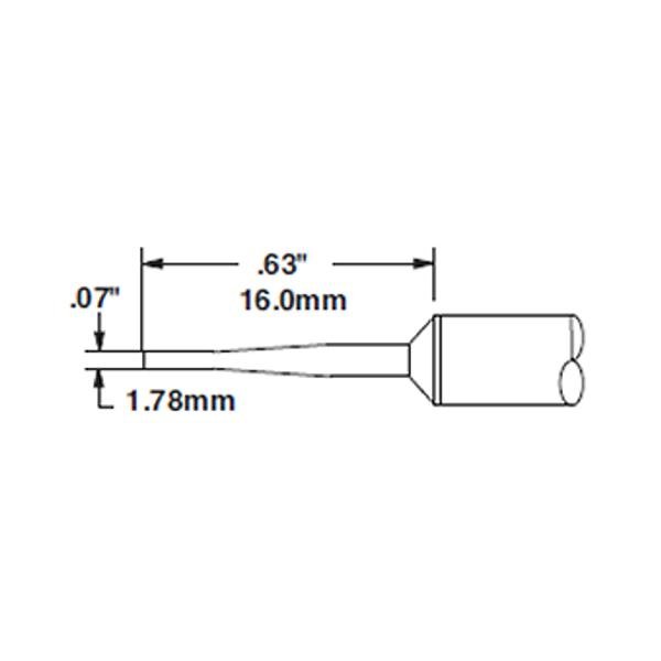 METCAL STTC-142 - PUNTA A CACCIAVITE 1.78 MM -