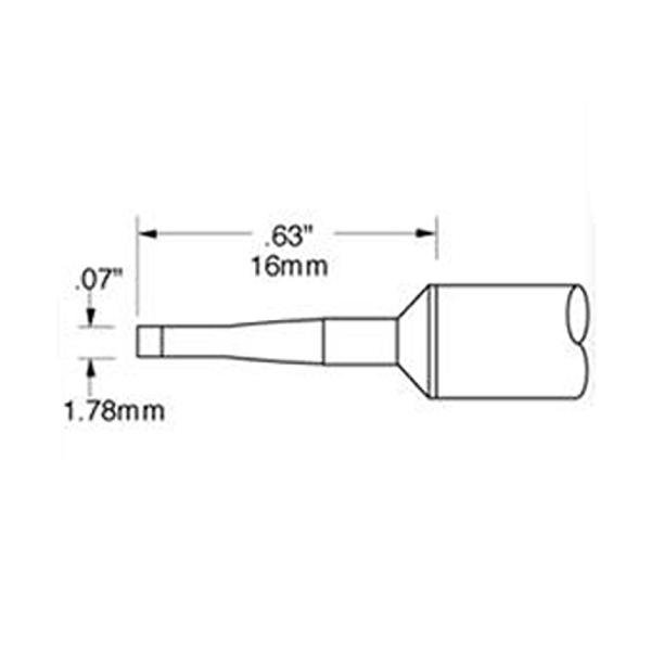 METCAL SSC-642A - PUNTA CACCIAVITE LUNGO 1.78 MM