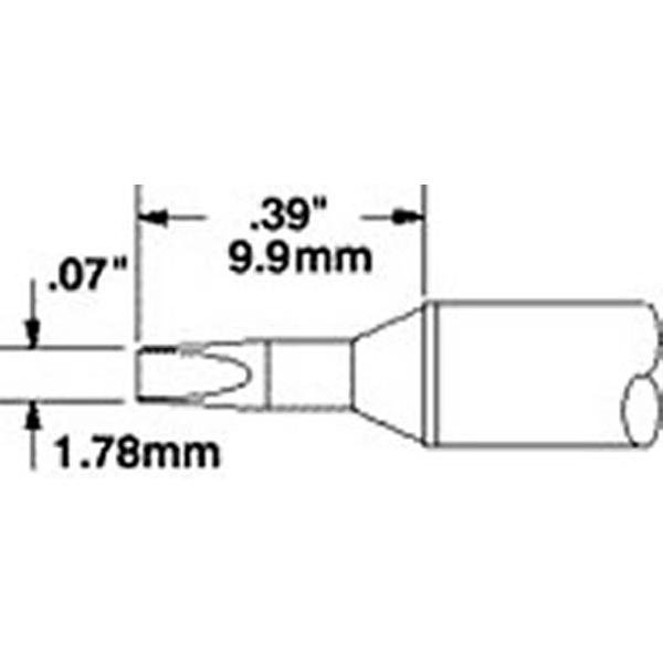 METCAL STTC-537 - PUNTA CACCIAVITE LUNGO 1.78 MM