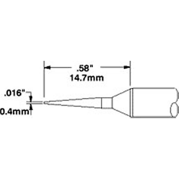 METCAL STTC-545 - PUNTA CONICA LUNGA 0.4 MM -