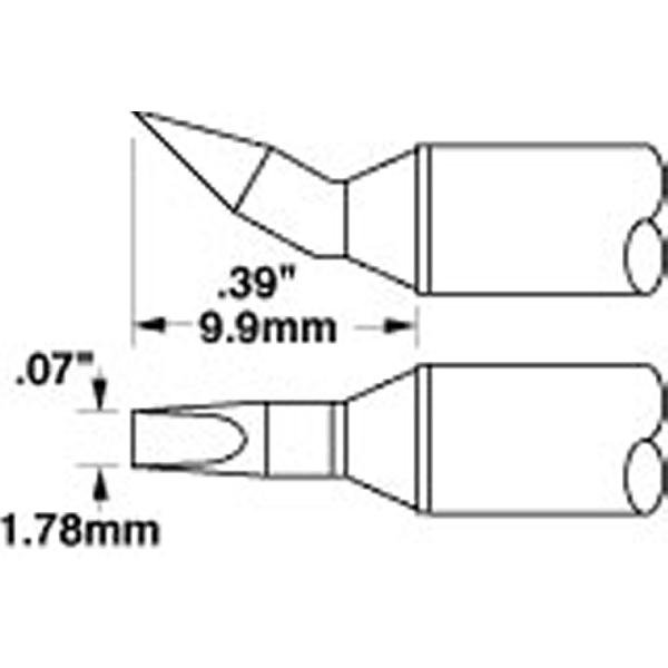 METCAL STTC-598 - PUNTA CACCIAVITE CURVO 1.78 MM