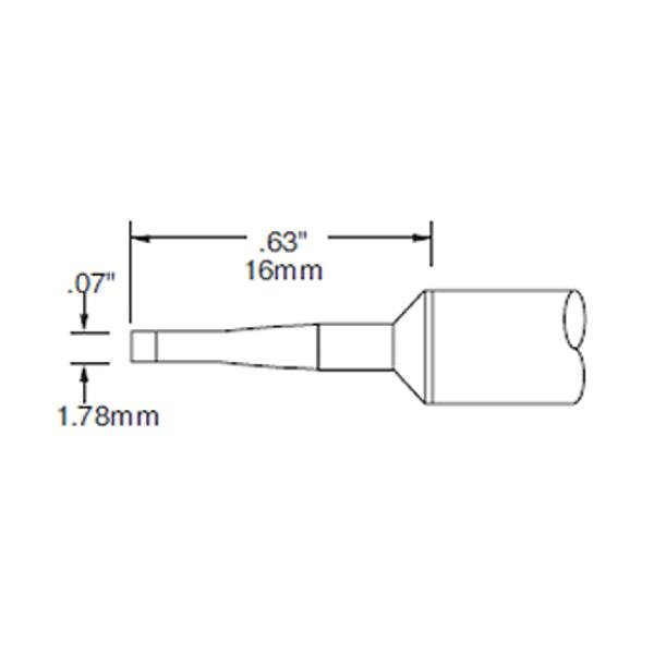 METCAL SSC-742A - PUNTA CACCIAVITE 1.78 MM -
