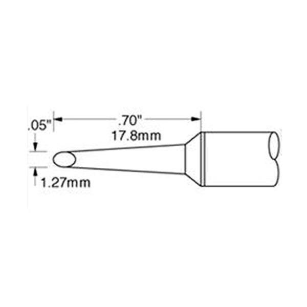 METCAL SSC-767A - PUNTA FETTA DI SALAME 1.27 MM -