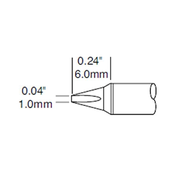 METCAL STTC-825P - PUNTA A CACCIAVITE 1.0 MM -