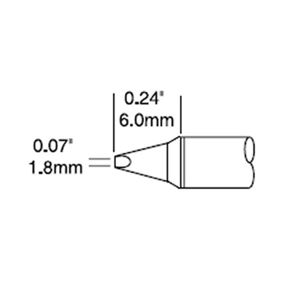 METCAL STTC-137P - PUNTA A CACCIAVITE 1.8 MM -