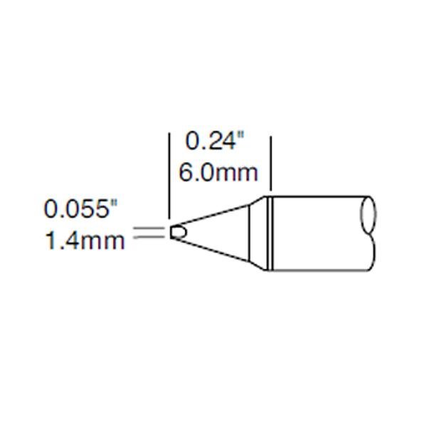 METCAL STTC-138P - PUNTA A CACCIAVITE 1.4 MM -