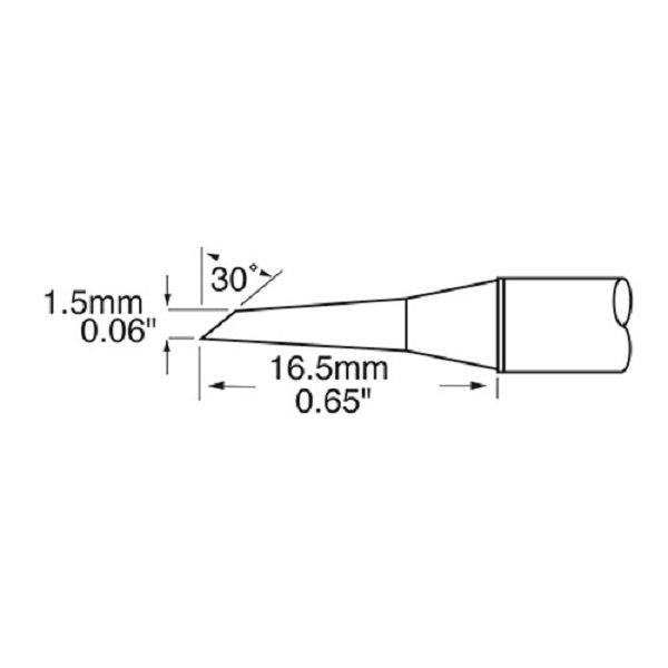 METCAL SFP-DRH15 - PUNTA A FETTA DI SALAME 1.5 MM