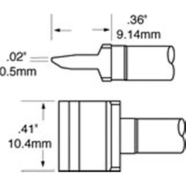 METCAL RFP-BL1 - PUNTA A LAMA 10.00 MM