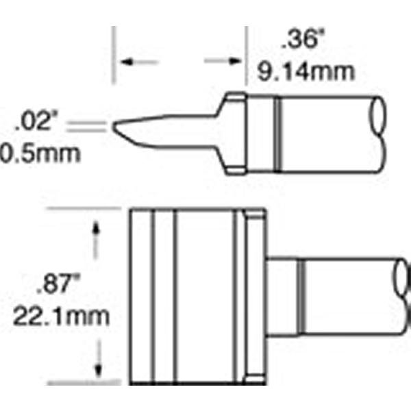 METCAL RFP-BL3 - PUNTA A LAMA 22.00 MM