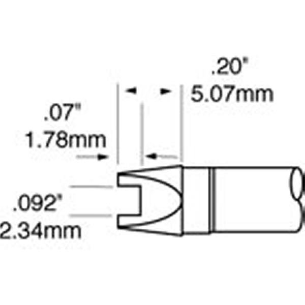 METCAL RFP-SL1 - PUNTA BIFORCUTA PER CHIP 0805