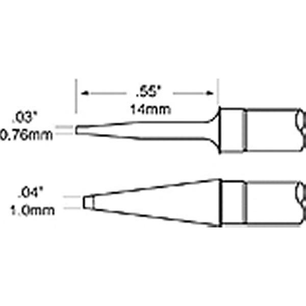 METCAL TFP-BLP1 - COPPIA PUNTE 1.0 MM