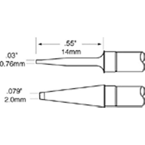 METCAL TFP-BLP2 - COPPIA PUNTE 2.0 MM