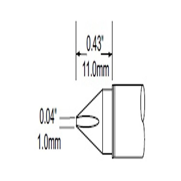 METCAL SFV-CH10 - PUNTA A CACCIAVITE 1.0 MM X 11MM