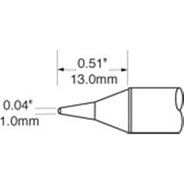 METCAL SFV-CNL10 - PUNTA CONICA 1.0 MM