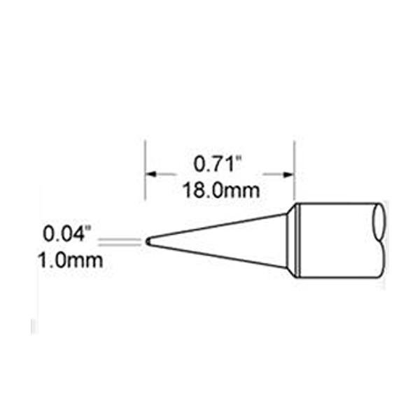 METCAL SFV-CNL10A - PUNTA CONICA LUNGA 1.0 MM
