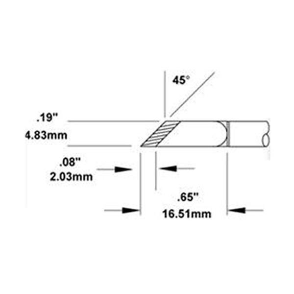 METCAL SMTC-1161 - LAMA 45? 4.83 MM - SERIE 700