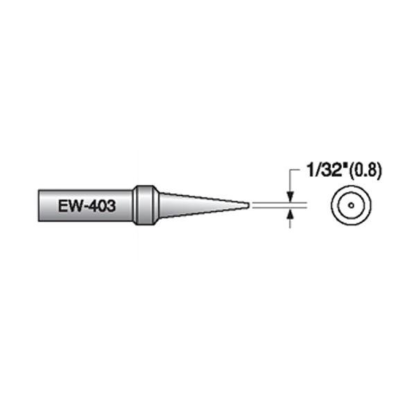 PLATO EW-403 - PUNTA SALDANTE - CONICA 0.8MM ETP