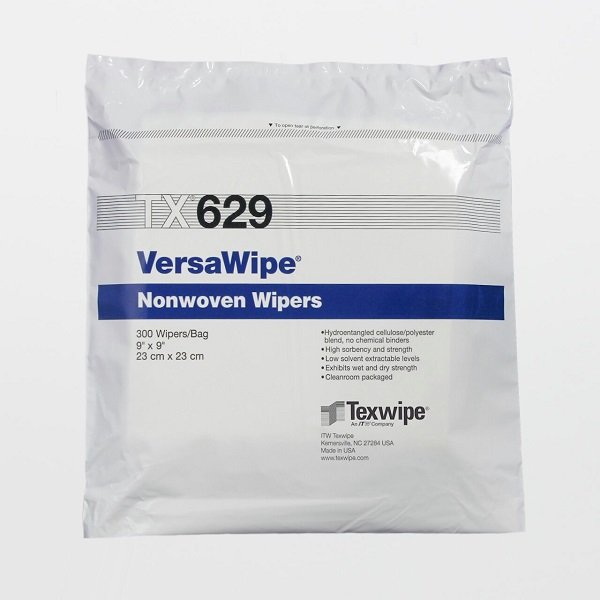 TEXWIPE TX629 VERSAWIPE 9"X9" 300 CLEANROOM WIPERS