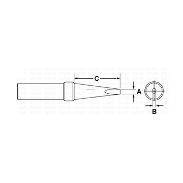 WELLER PTA7 - PUNTA A CACCIAVITE 1.6MM - SERIE 7