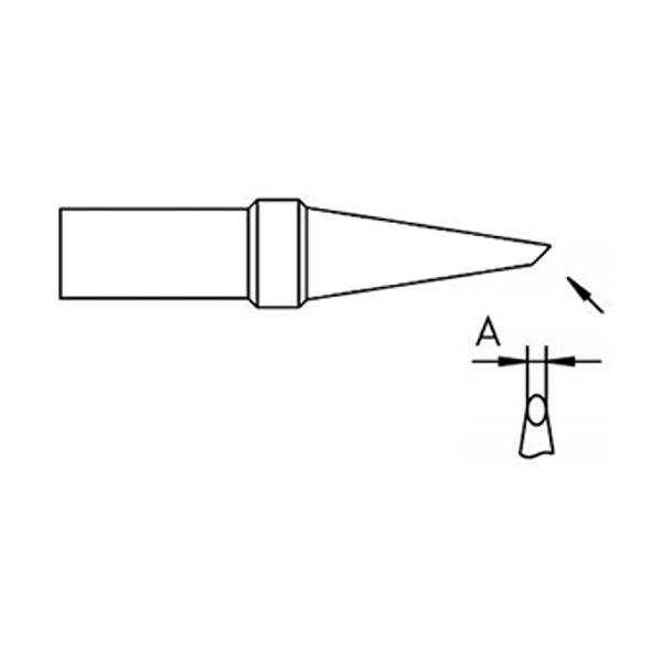 WELLER PTF8 - PUNTA A FETTA DI SALAME 0.8MM -