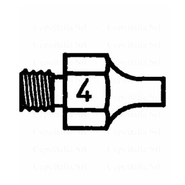 WELLER DS114 - PUNTA DISS. 80W CON FILETTATURA -