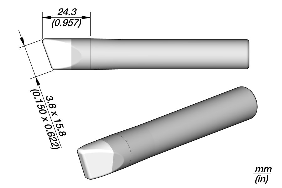JBC PUNTA SALDANTE 150D CACCIAVITE 16.5X5MM 150S