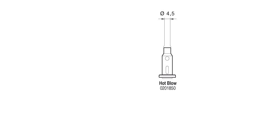 JBC HOT BLOW - PUNTA Ø4.5 PER SALDATORE A GAS