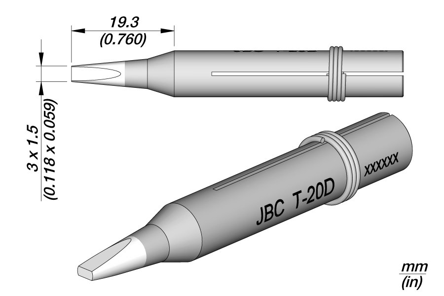 JBC PUNTA SALDANTE T-20D CACCIAVITE 3X1.5MM