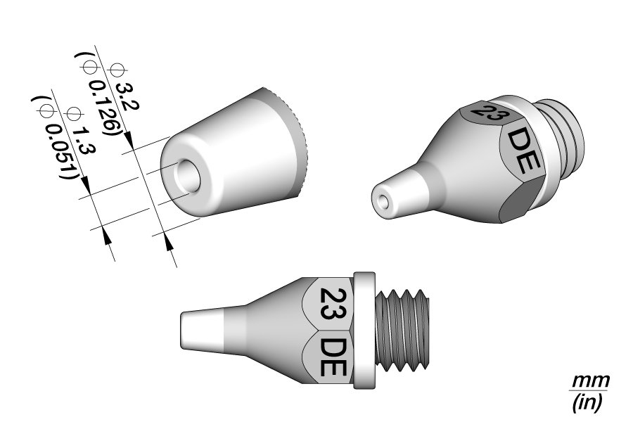 JBC PUNTA DISSALDANTE 23DE - D.I. 1.3MM DSV