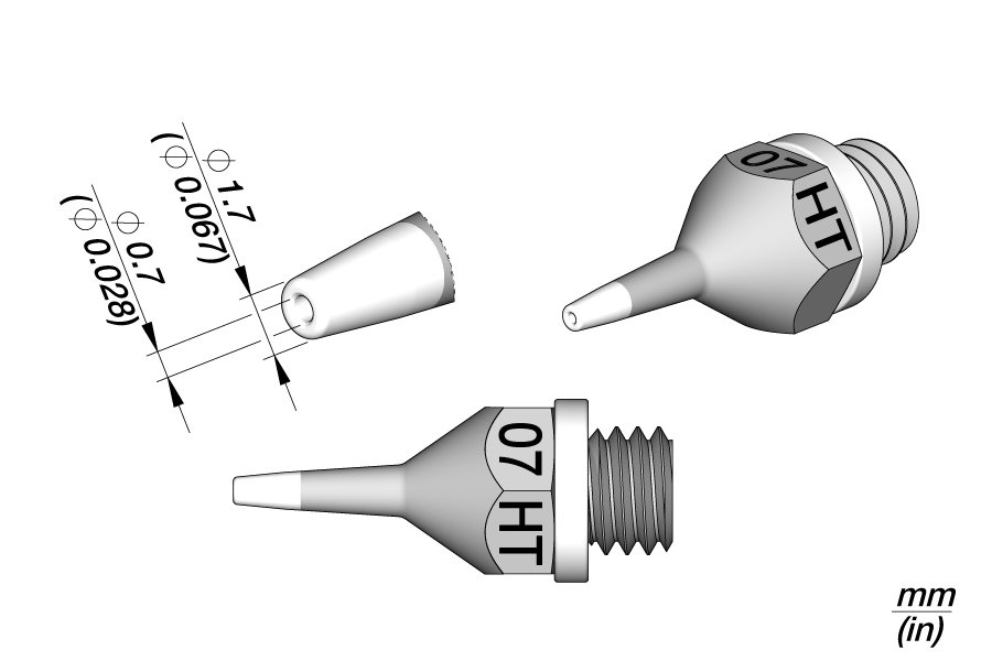 JBC PUNTA DISSALDANTE 07HT - D.I. 0.7MM DSV