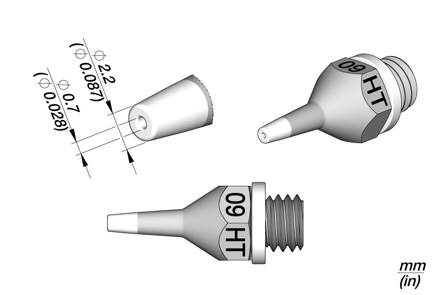 JBC PUNTA DISSALDANTE 09HT - D.I. 0.7MM DSV