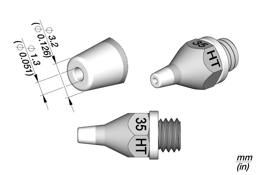 JBC PUNTA DISSALDANTE 35HT - D.I. 1.6MM DSV