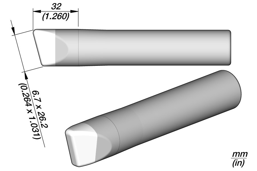 JBC PUNTA SALDANTE 325D CACCIAVITE 26.5X7.5MM 325S