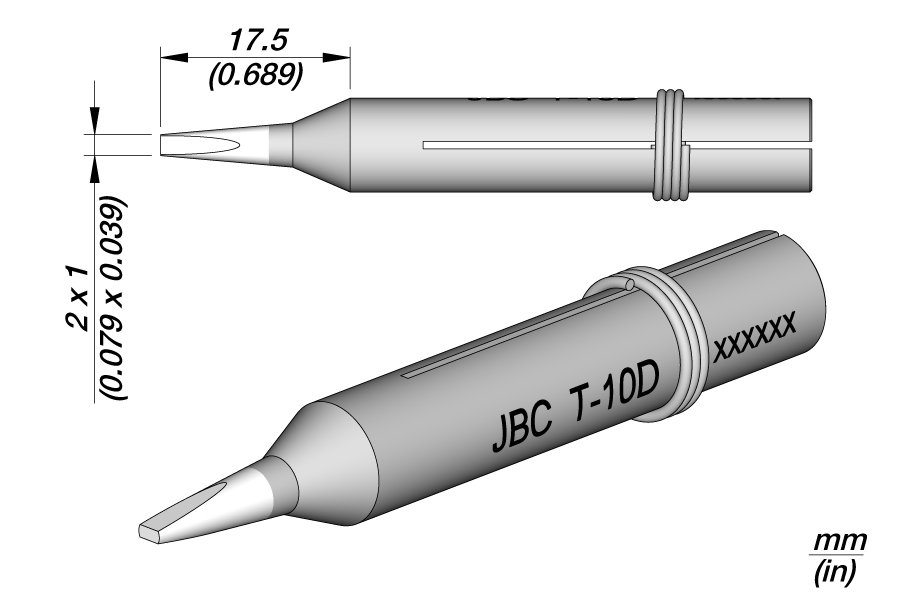 JBC PUNTA SALDANTE T-10D - CACCIAVITE 2X1MM