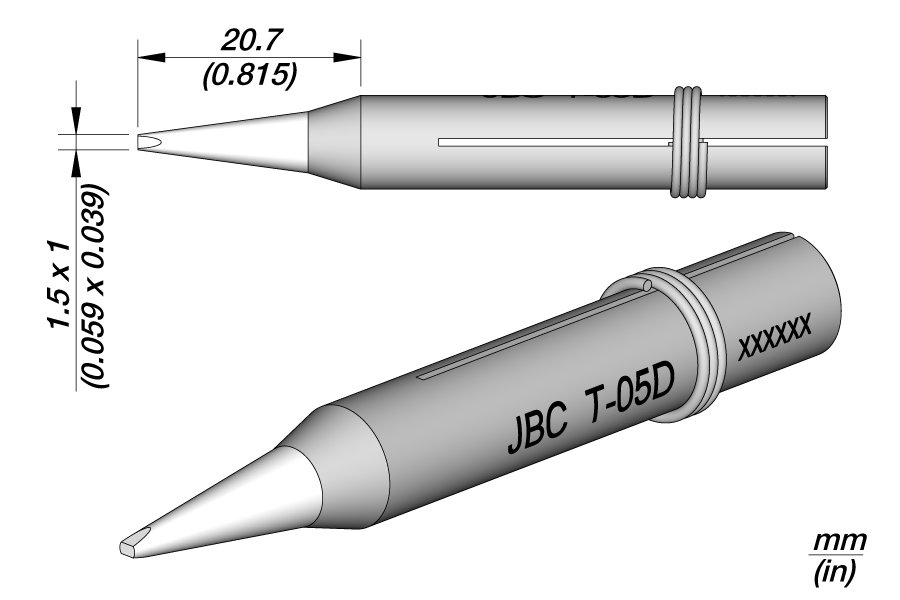 JBC PUNTA SALDANTE T-05D - FETTA DI SALAME Ø 1.5X1