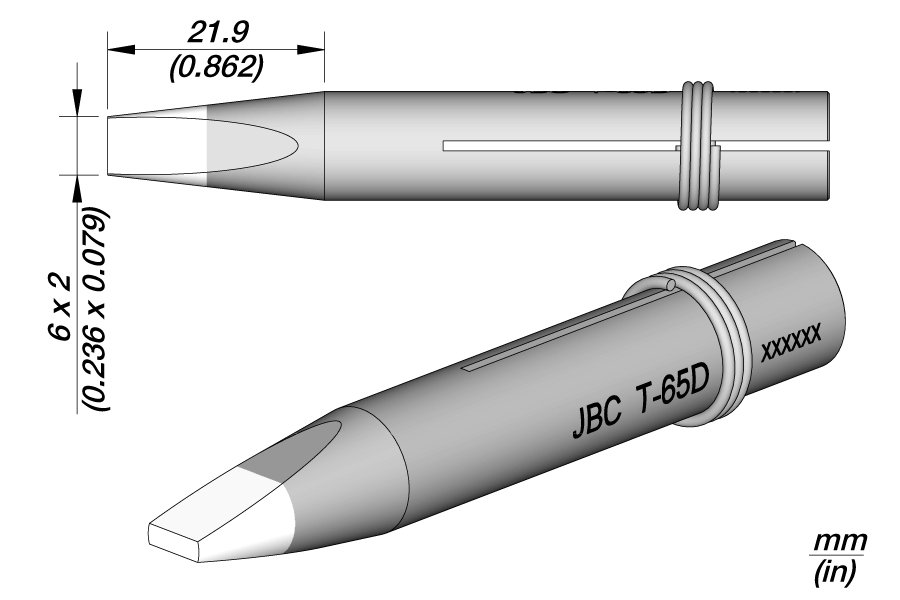 JBC PUNTA SALDANTE T-65D - CACCIAVITE 6X2MM -