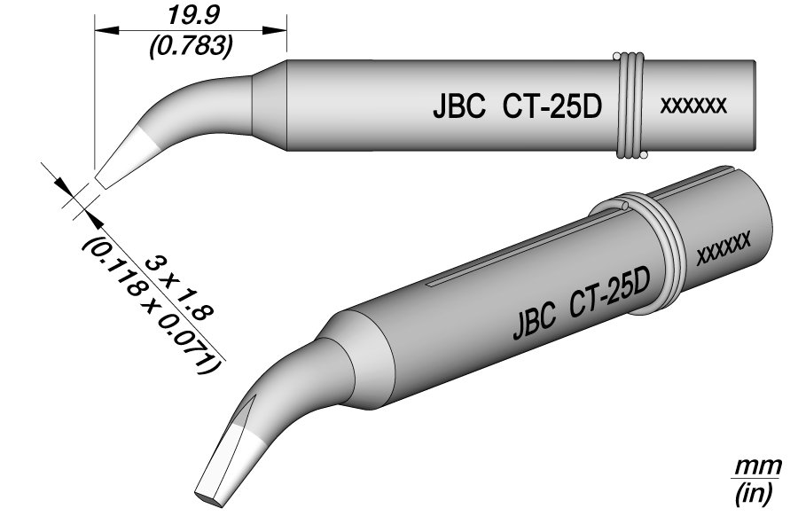 JBC PUNTA SALDANTE T-25D - CACCIAVITE 3X1.5MM -