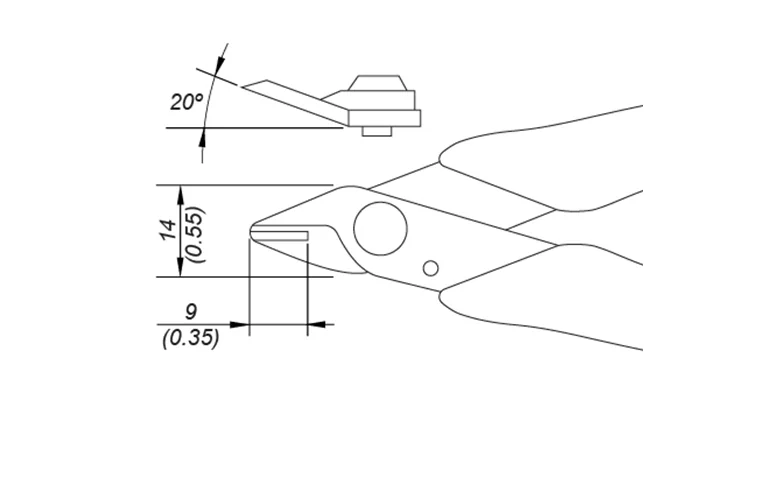 JBC SHR140 - TRONCHESINO A TAGLIO RASO - 0.8MM