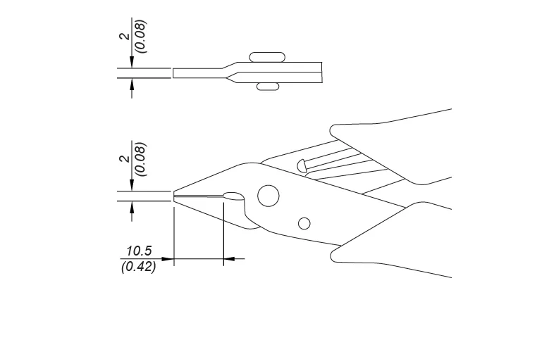 JBC PLR740 - PINZA A PUNTE CORTE