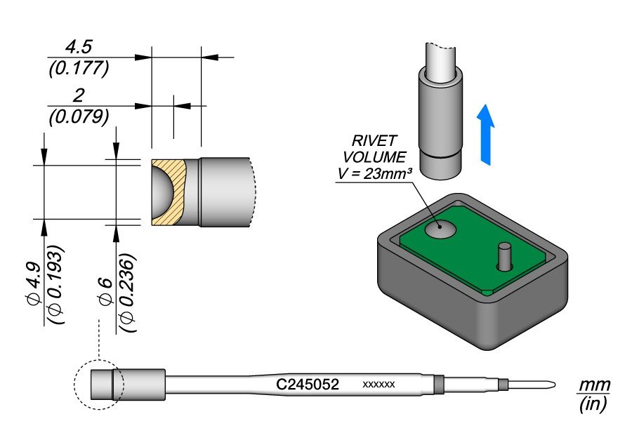 JBC PUNTA SALDANTE C245-052 - PER RIVETTI