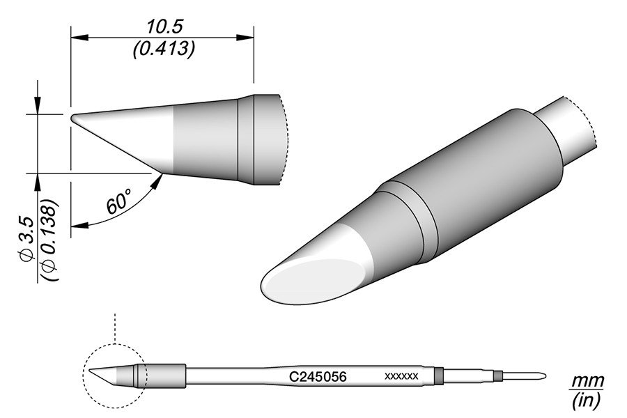 JBC PUNTA SALDANTE C245-056 - FETTA DI SALAME HT Ø