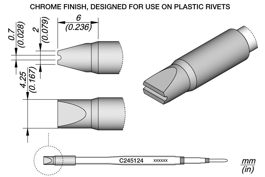 JBC PUNTA SALDANTE C245-124 - PER RIVETTI