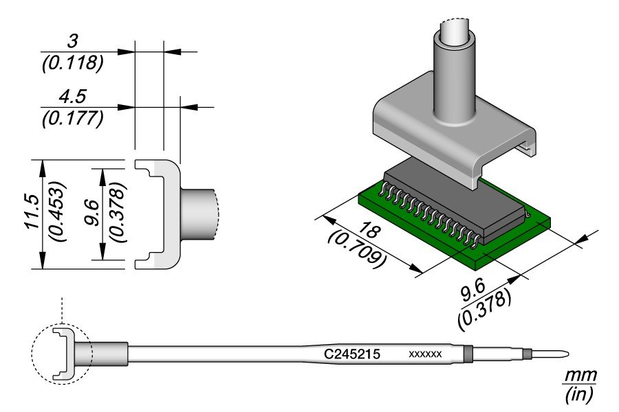 JBC PUNTA SALDANTE C245-215 - PER INTEGRATI DIL