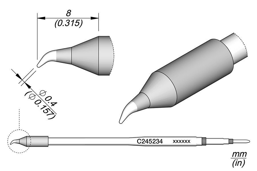 JBC PUNTA SALDANTE C245-234 - CONICA CURVA