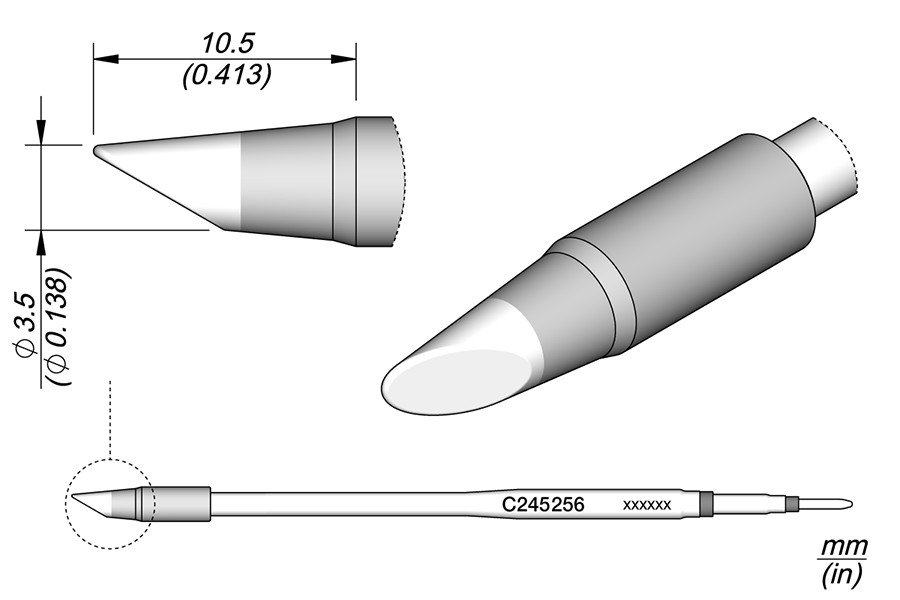 JBC PUNTA SALDANTE C245-256 - FETTA DI SALAME HT