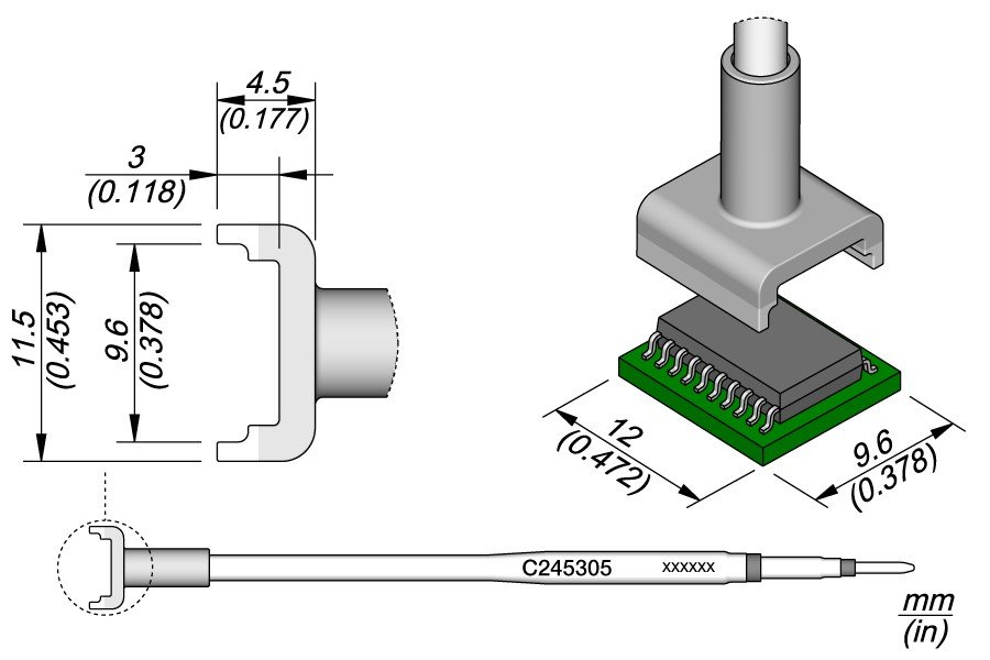 JBC PUNTA SALDANTE C245-305 - PER INTEGRATI DIL
